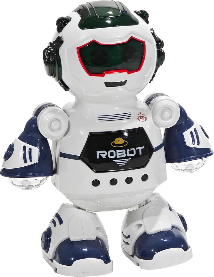 Spielzeugroboter mit Lichtern und Klängen, Tanz spielt und leuchtet Roboter, gehen mit Lichtern und