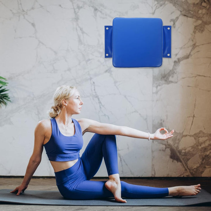 Wandmontiertes Kasten Schlagpolster für Training, Blau Pu