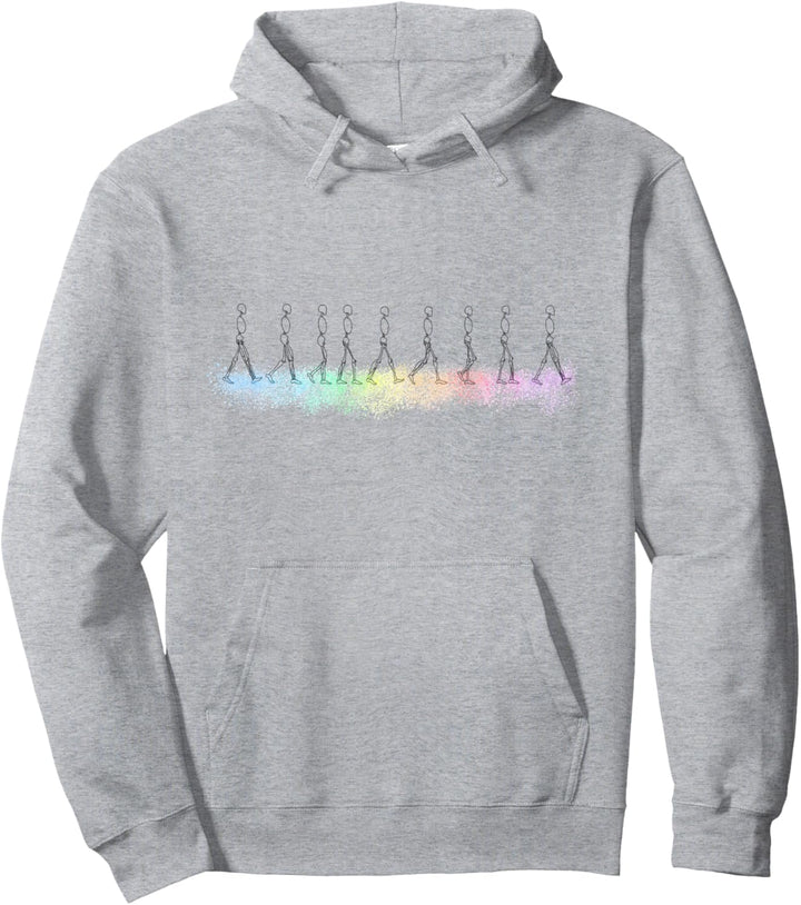 The Gait Rainbow Gait Cycle Physiotherapy Anatomy Medicine Pullover Hoodie