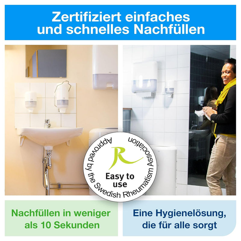 Tork Toilettensitzreiniger, 420302, WC-Brillen Reiniger für zusätzliche Hygiene, für S2 Spender-Syst