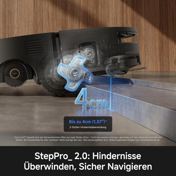 MOVA S70 Ultra Roller Saugroboter, Schwarz, Schwarz