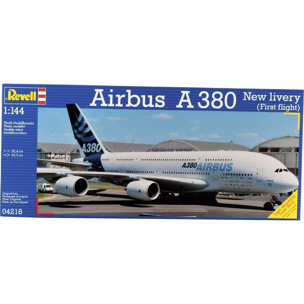 Revell 04218 Modellbausatz Flugzeug 1:144 - Airbus A380 Design New Livery First Flight im Massstab 1