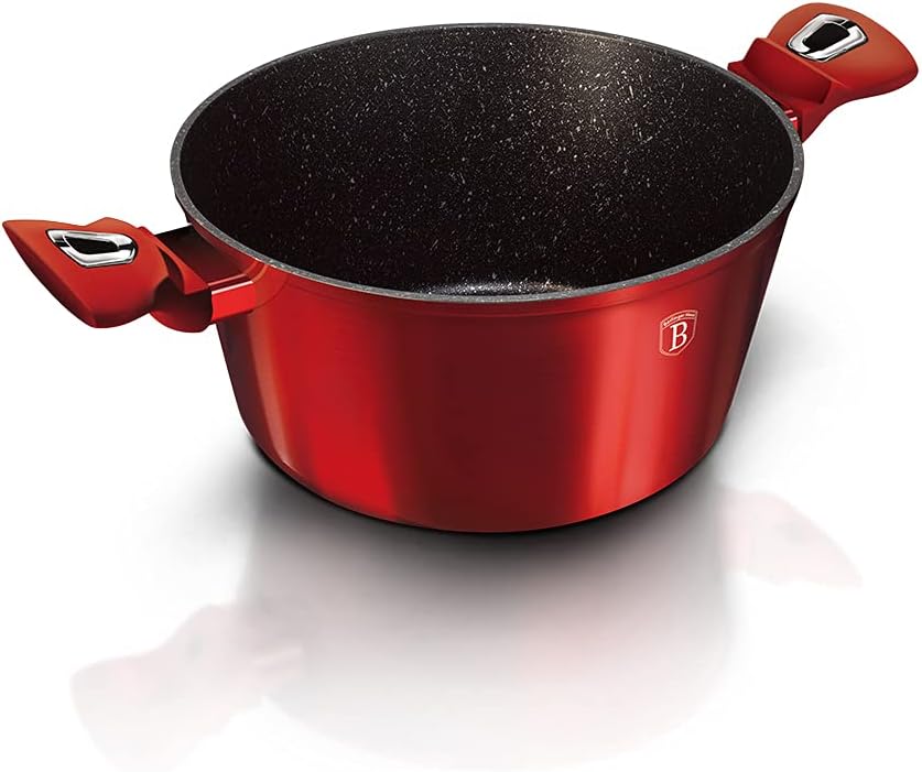 Berlinger Haus - BH/1256n - Savepan mit Cover, 20 cm, Burgund -Ausgabe von Metal Line Metallic Burgu
