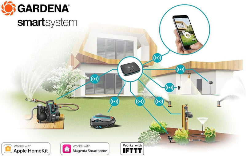 Mähroboter smart SILENO life 1.000 m² Set, mit smart Gateway smart system-App Bedienung bis zu 1000