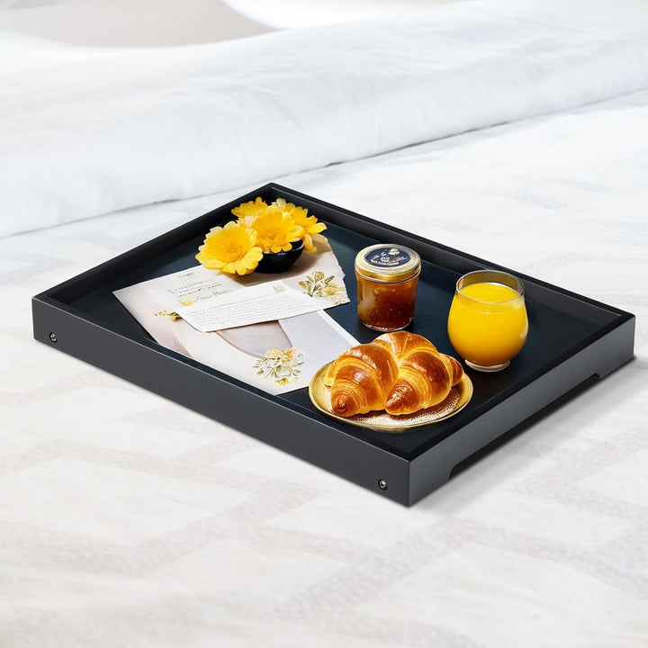 Betttablett mit klappbarem Bein, Bambus-Tablett zum Essen, Frühstücksbett-Tablett für Küche, Servier