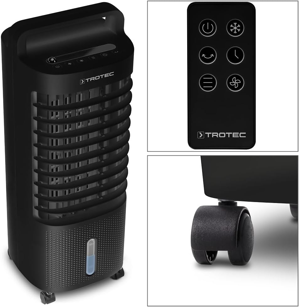 TROTEC Luftkühler mit Wasserkühlung PAE 11 B - Mobiler 3-in-1 Aircooler, 3 Gebläsestufen, Raumgrösse