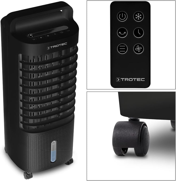 TROTEC Luftkühler mit Wasserkühlung PAE 11 B - Mobiler 3-in-1 Aircooler, 3 Gebläsestufen, Raumgrösse