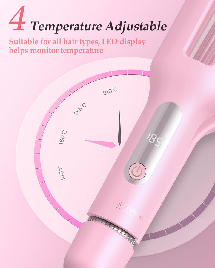 4 In 1 Einstellbar Welleneisen für Haare - 22/25/32/38mm Lockenstab für Beach Waves/Natürlich Wellen