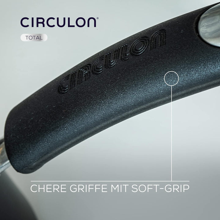 Circulon Total Wokpfanne Induktion 30 cm - Antihaftbeschichtete Servierpfanne mit Haltegriff - Induk
