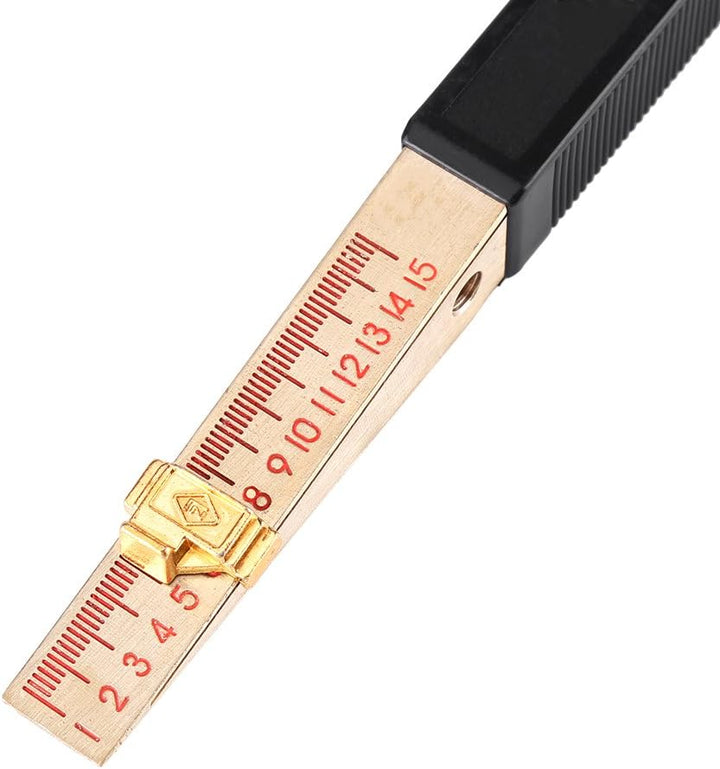Messkeil Fühlerlehre, Keilförmiges Nonius Fühler Messgerät, 1-15 mm, 0.2mm, für Ebenheitsmessungen
