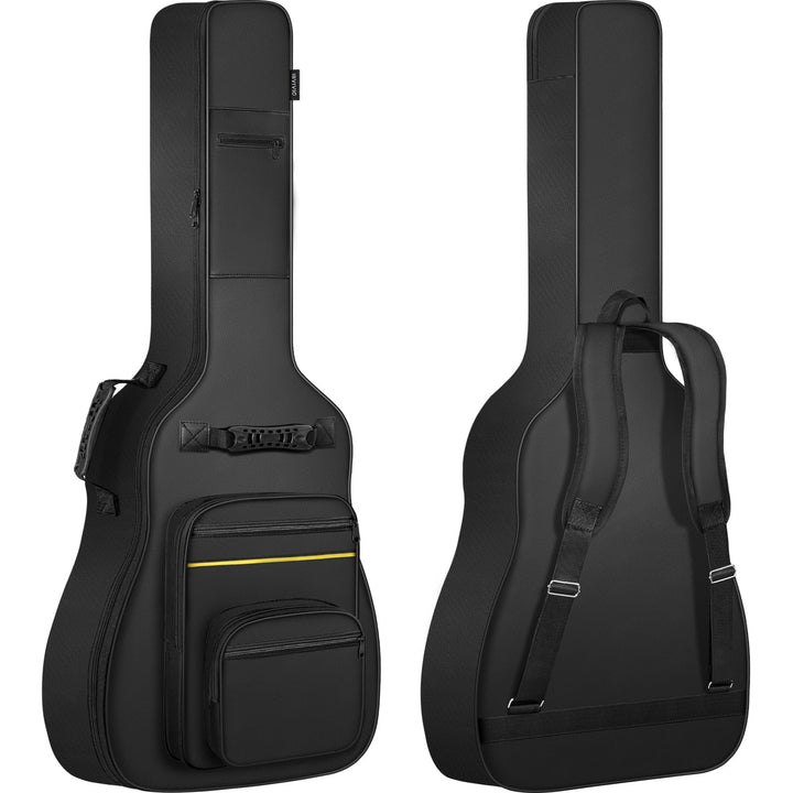 Akustikgitarrentasche, 40/41/42 Zoll Gitarren-Gigbag mit 10 mm dicker Polsterung &amp; mehreren Taschen,