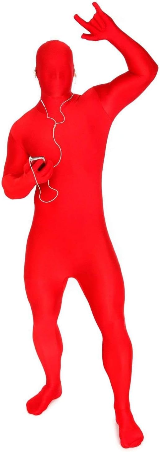 Morphsuits STSREX zweite Haut Kostüm- Ganzkörperkostüm, Unisex – Erwachsene, Rot, XL XL Rot, XL Rot