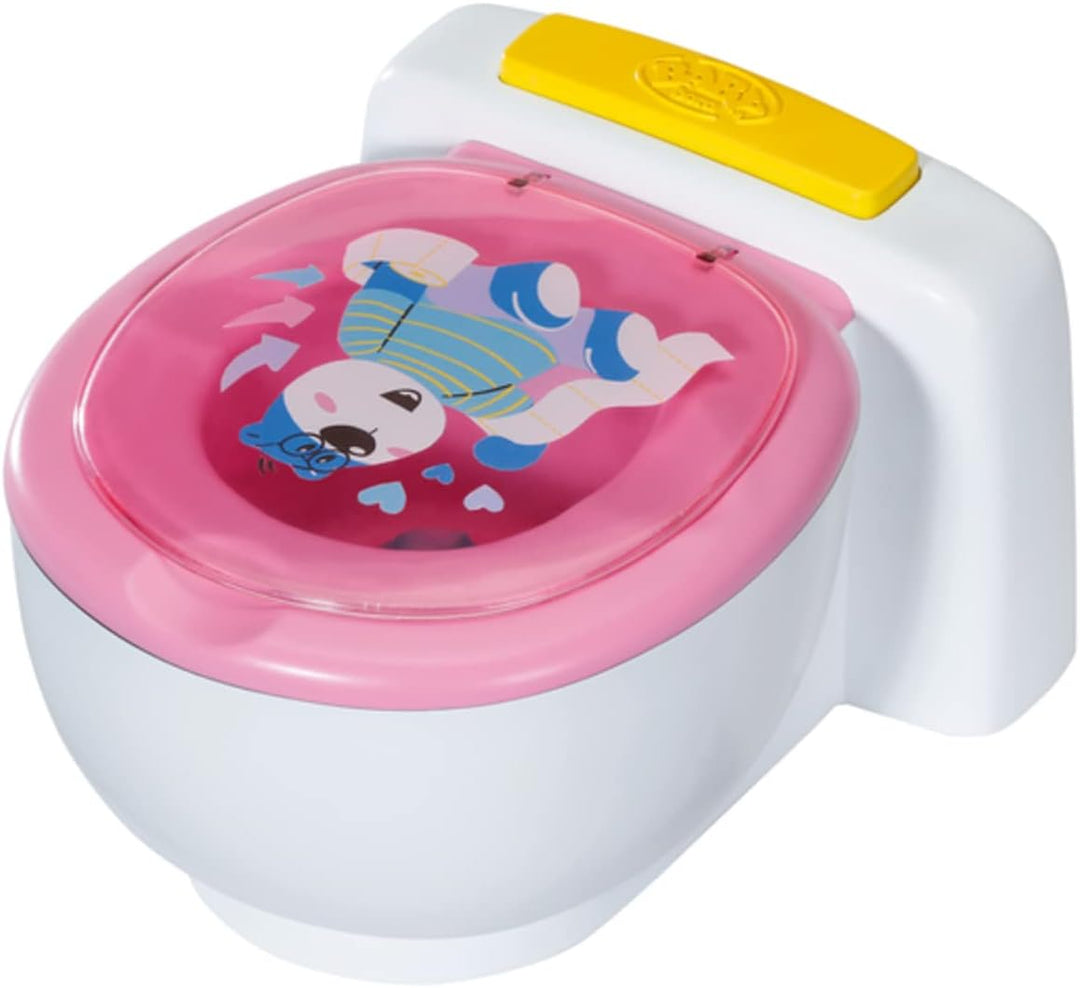 BABY born Toilette für Puppen mit Geräuschfunktion und Häufchen zum wegspülen, 828373 Zapf Creation,