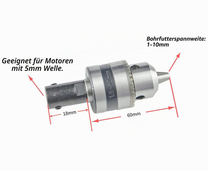 CHANCS Mini-Elektromotor 775 DC 12V/24V mit Bohrfutter und PWM-DC-Motor-Drehzahlregler Bauteil Motor