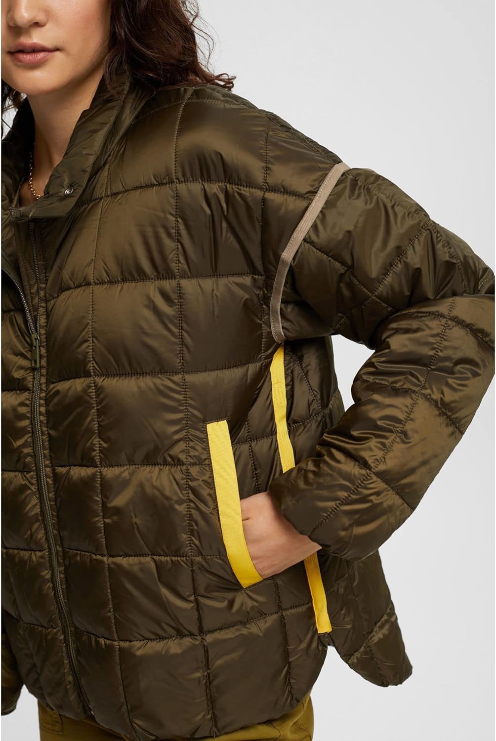 ESPRIT Damen Jacke M 355/DARK KHAKI, M 355/DARK KHAKI