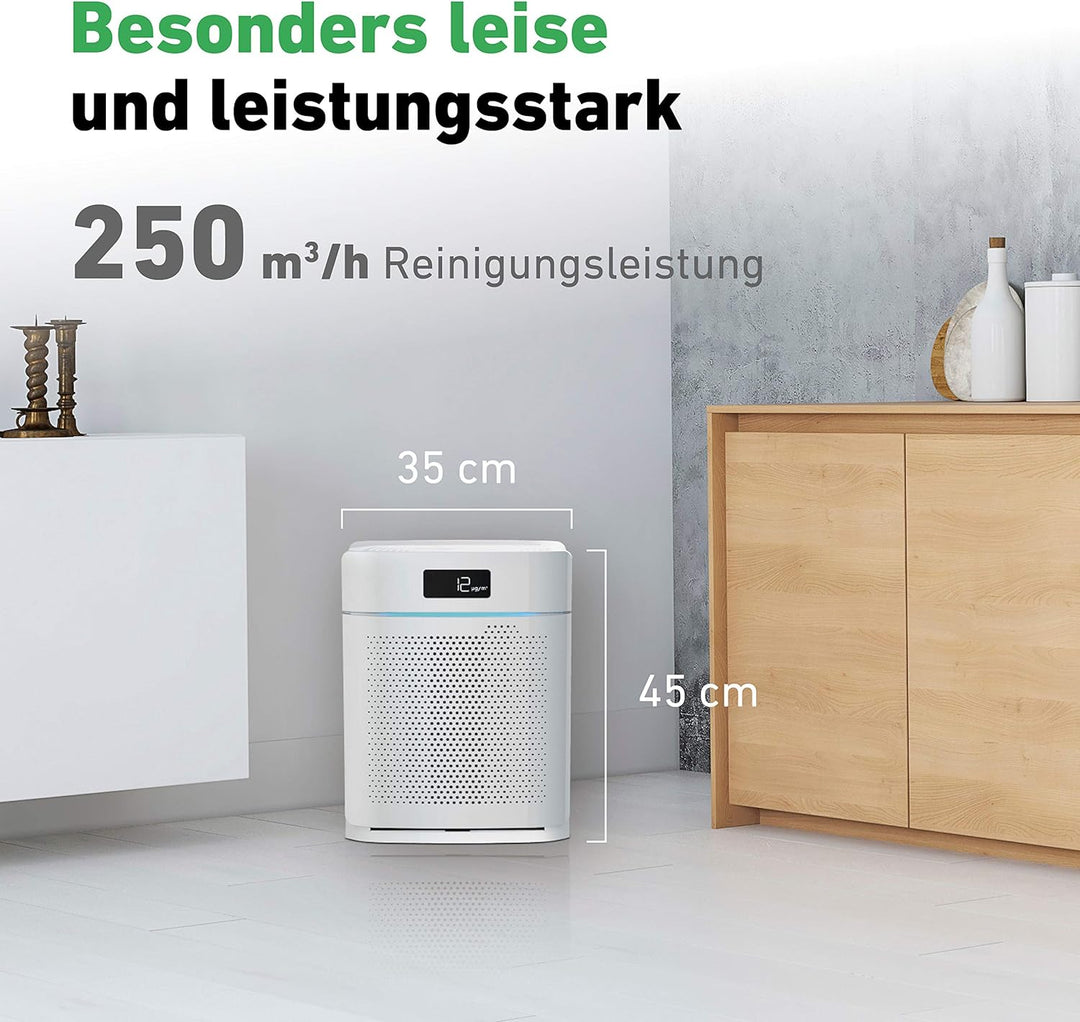 IDEAL Luftreiniger AP35 mit HEPA- & Geruchsfilter – bis 45m² – gegen Pollen, Feinstaub, Allergene, R