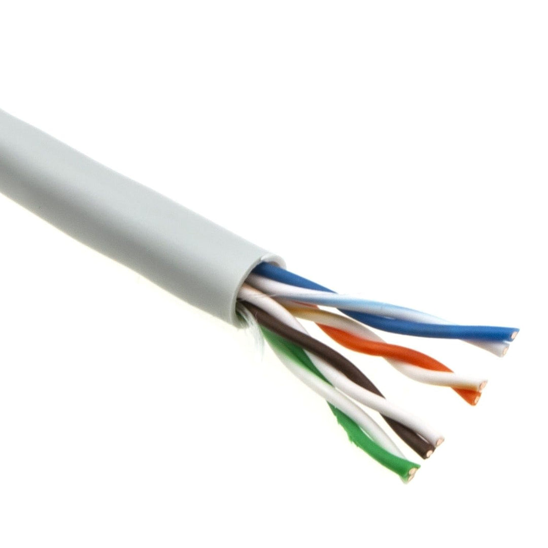 Indoor CAT5e U/UTP Kupfer Ethernet Netzwerk Solid Kabel Kabelrolle 24AWG Eca 50 m Grey [50 Meter/50m