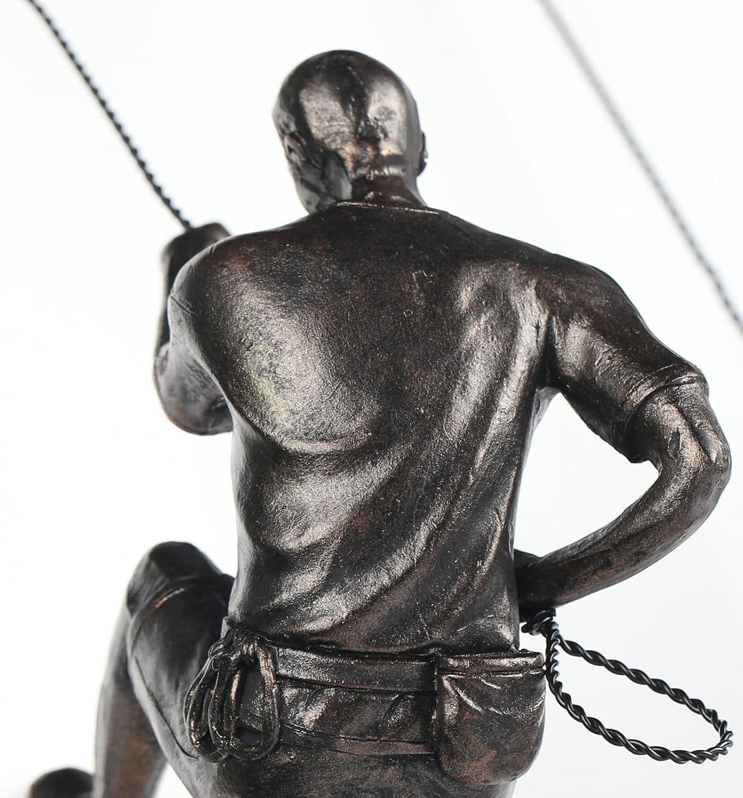 XYQXYQ Kletterer Skulptur, moderne dekorative Wandkunst, männliche Skulptur, kreative Rostklettererk