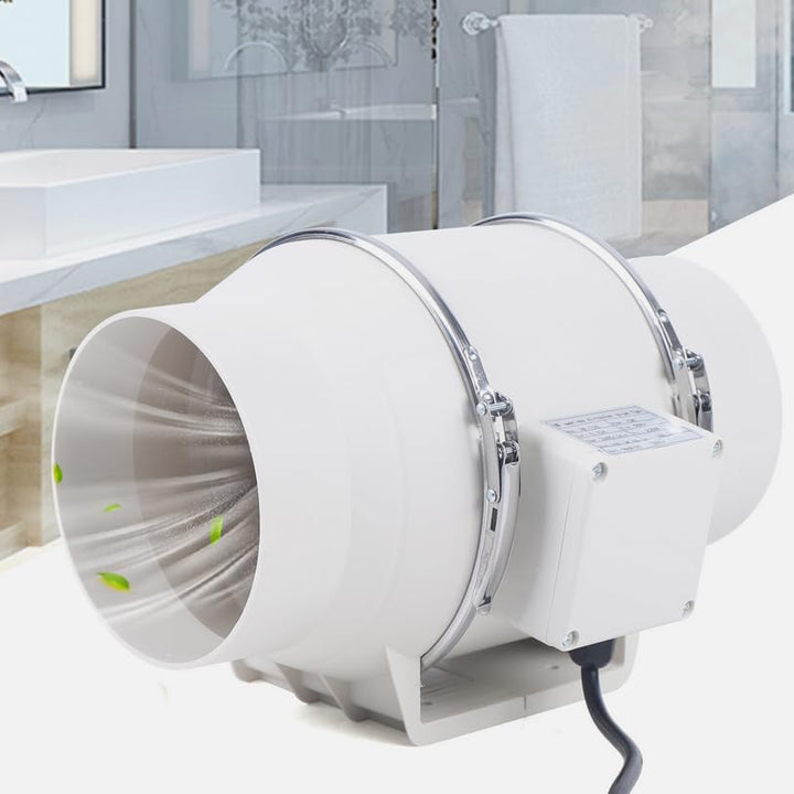 Inline Rohrventilator 100mm/150mm/200mm - 220m³/h Reinkupfermotor Abluftventilator Kanalventilator L