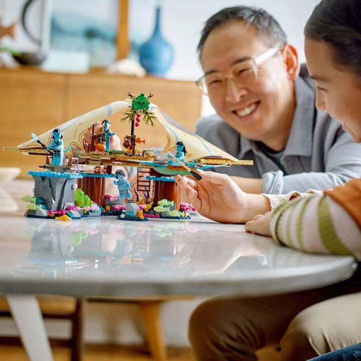 LEGO 75578 Avatar Das Riff der Metkayina, The Way of Water Pandora Set mit 4 Minifiguren, Sammlerstü