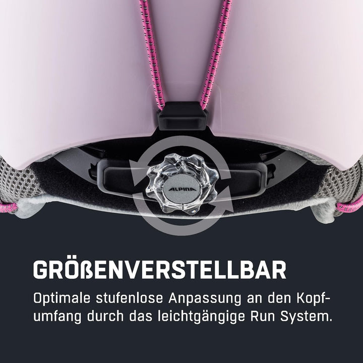 ALPINA ZUPO - Sicherer, Stossabsorbierender, Belüfteter & Schlagfester Skihelm Für Kinder light-rose