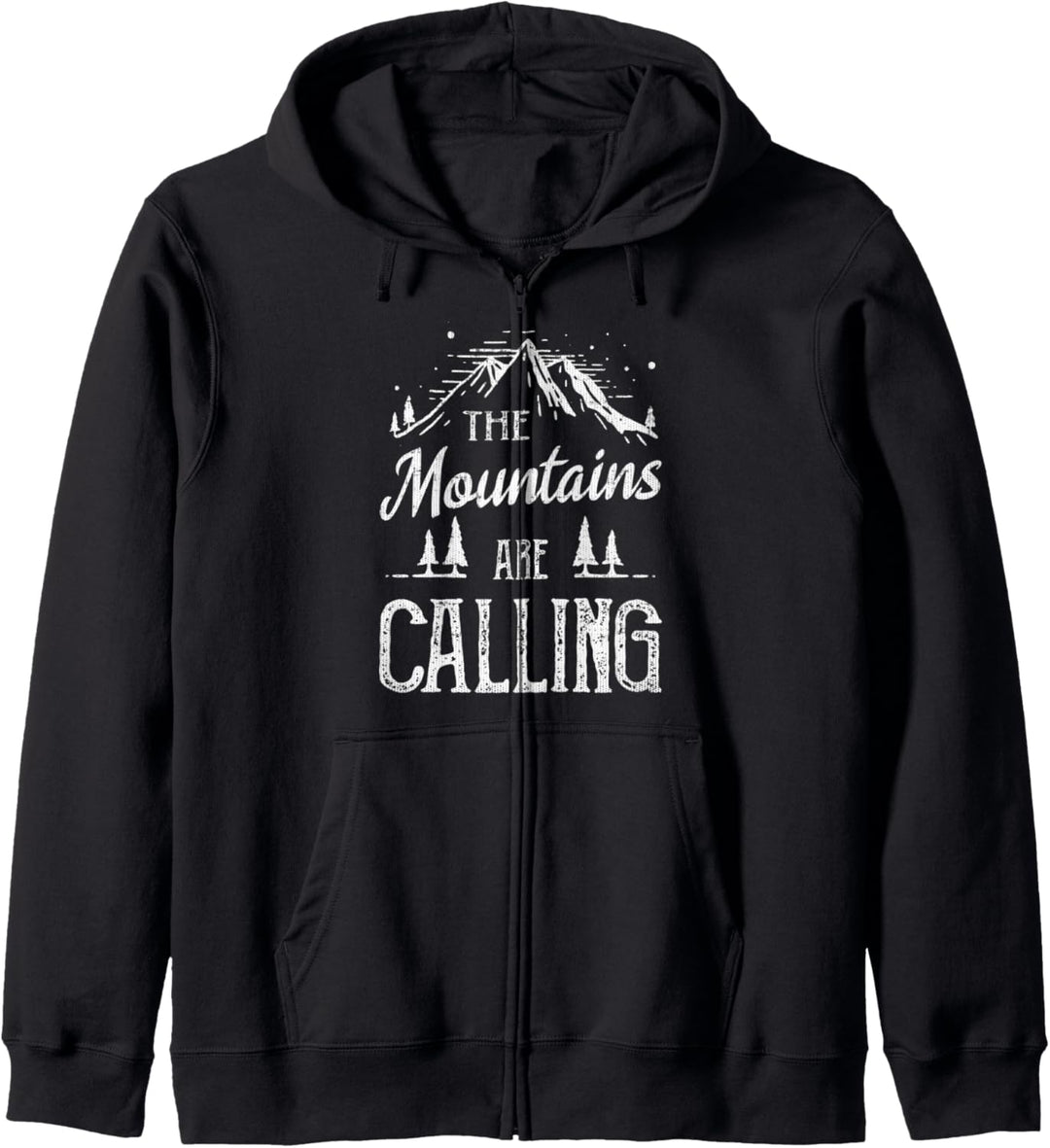 The Mountains Are Calling Hiking Outdoors Camping Gift Kapuzenjacke