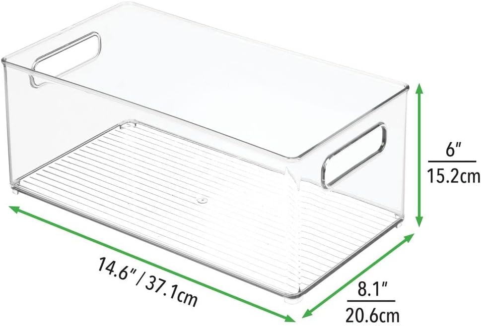mDesign 4er-Set Spielzeugaufbewahrung – Aufbewahrungsbox aus stabilem Kunststoff – vielseitige Box m