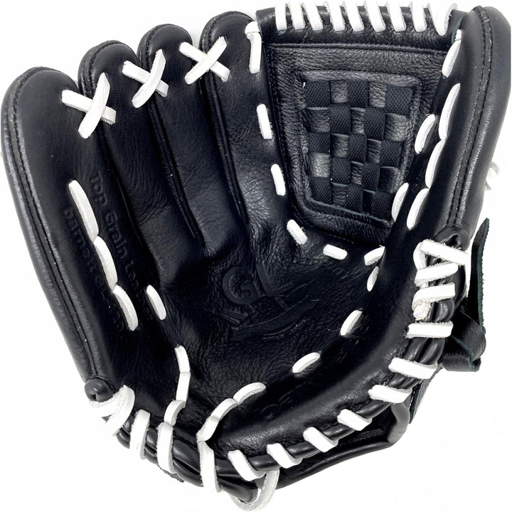 BARNETT GL-120 Baseballhandschuh, Leder, Wettkampf, Infield, schwarz, Baseball Rechte Hand Wurf, Rec