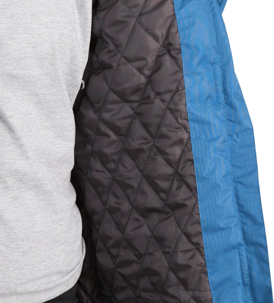 Trespass Clea, Wasserdichte Jacke mit Einrollbarer Kapuze für Damen XXS Blau, XXS Blau