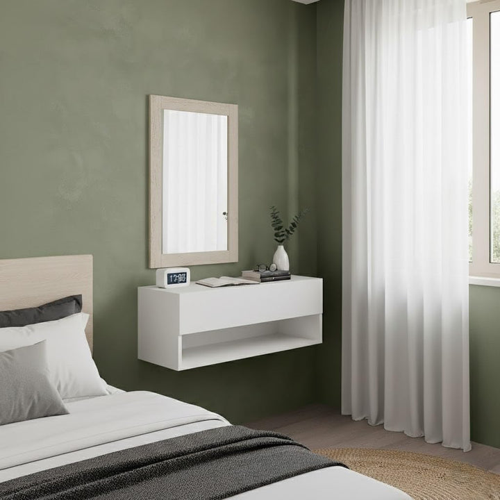 ARHome Wandspiegel, 90 x 60 cm, Taubengrau, Spiegel, Made in Italy Taubengrau 90x60, Taubengrau 90x6