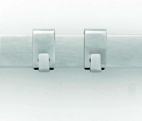 Brabantia 460005 Wandschienensystem 60 cm mit 7 verschiebbaren Haken