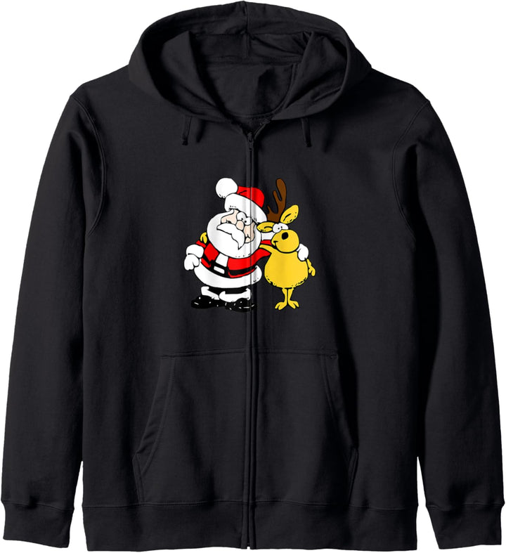 Weihnachtsoutfit Ho Weihnachtsfeier Weihnachtsmann Rentier Kapuzenjacke