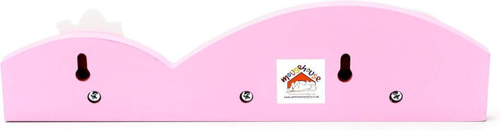 Mousehouse Gifts - Kinder Garderobenleiste mit 3 Haken - Einhorn - für Mädchen