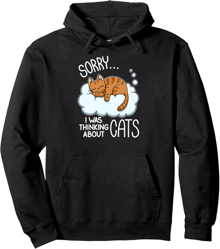 Lifestyle Turbo: Süsse, nachdenkliche Katze Pullover Hoodie