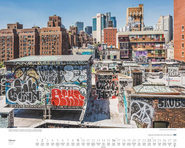 DUMONT - Über den Dächern von New York 2025 Wandkalender, 60x50cm, Fotokunst-Kalender mit einzigarti