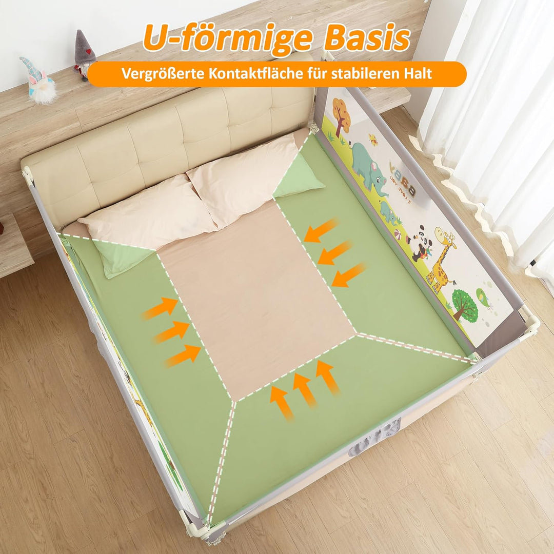 Bettgitter für Kleinkinder, 3 Stück Bettschutzgitter für Kinder Kinderbettgitter Babybettgitter Klap
