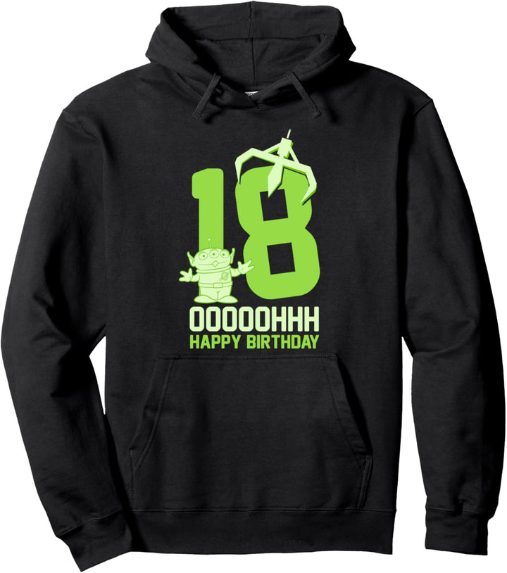 Disney Pixar Toy Story Aliens OOOOH Happy 18th Birthday Pullover Hoodie