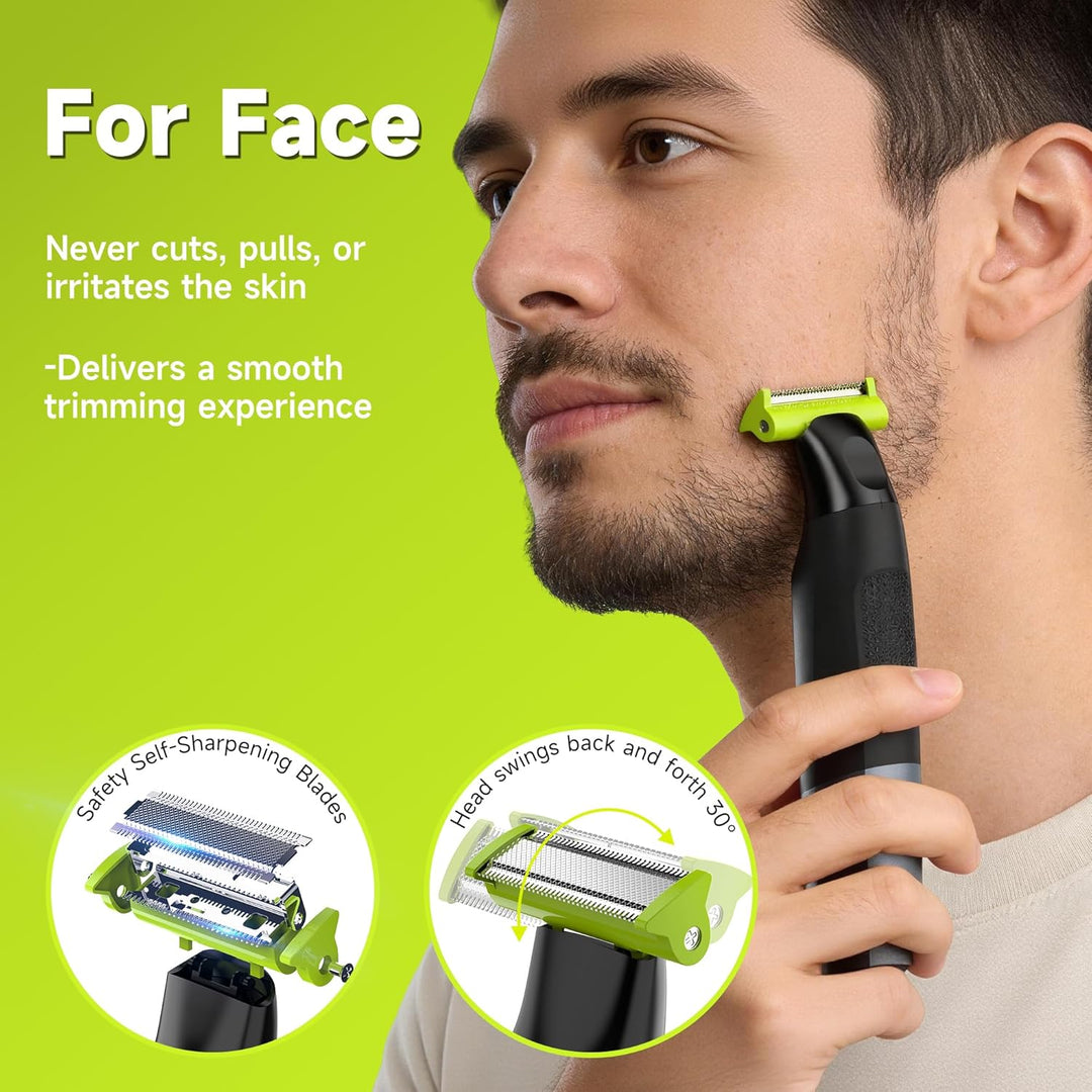 Intimrasierer Mann, All-in-1 Körperrasiere für Herren, USB-C Professioneller Body Trimmer Wasserdich