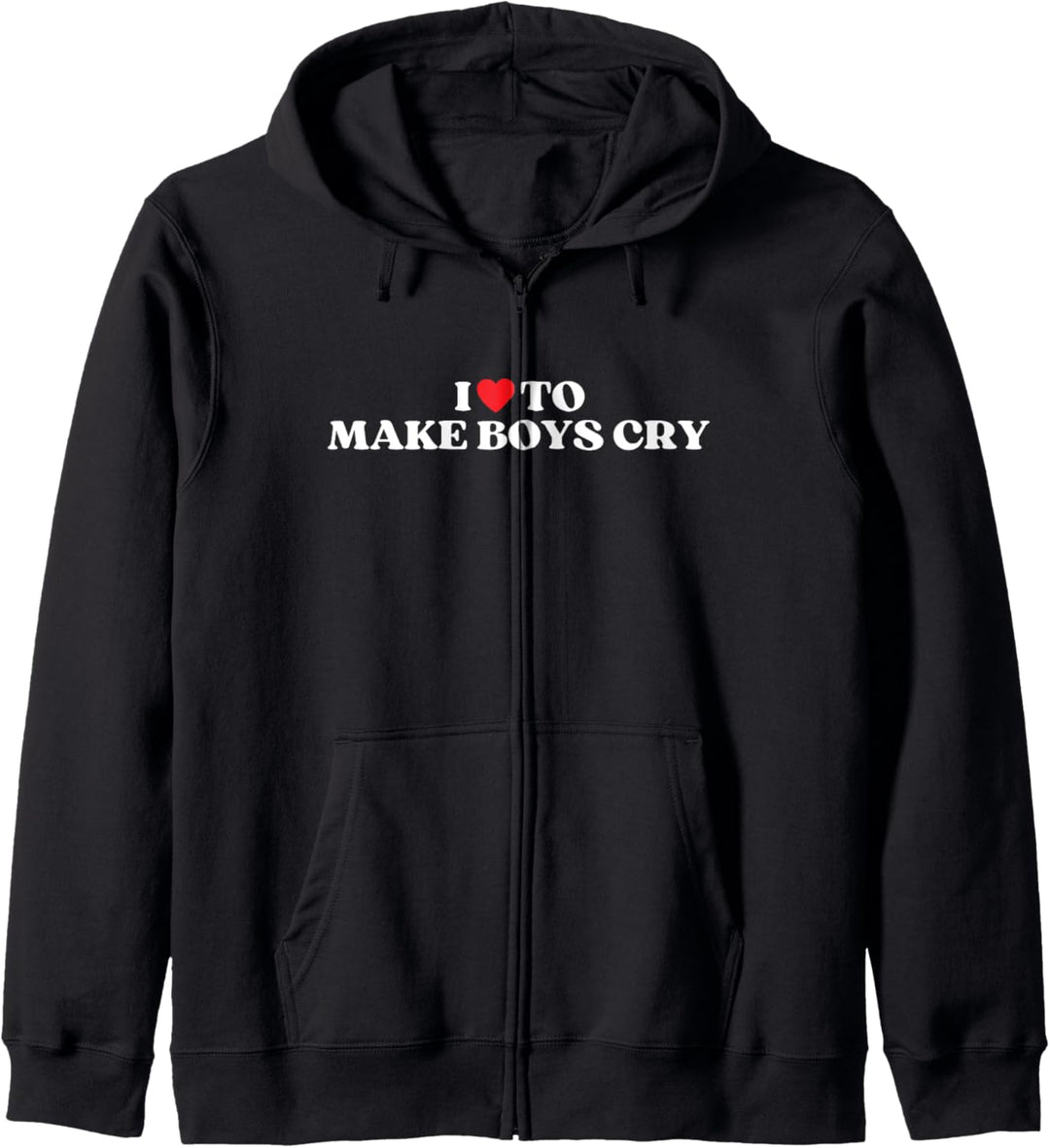 "I Heart To Make Boys Cry Funny Red Heart Love Girls" Kapuzenjacke