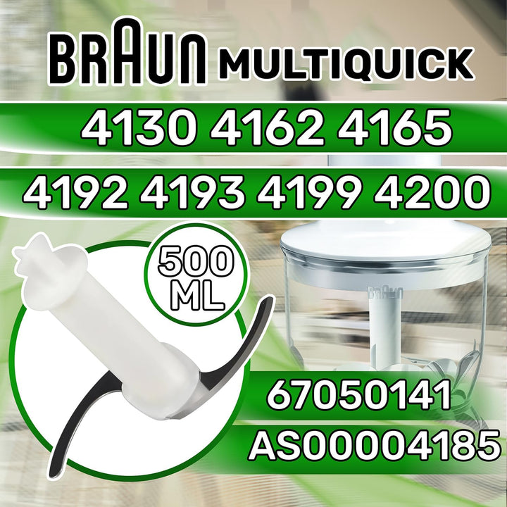 Messer Stabmixer mit Zerkleinerer für Behälter СА 500ml mit Originalcode 67050141 AS00004185 für Bra