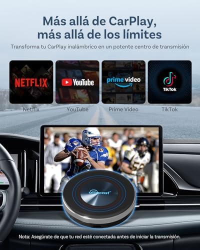 2026 Ottocast I3 AI Box für BMW, Wireless CarPlay Adapter mit Netflix/YouTube Unterstützung, Android