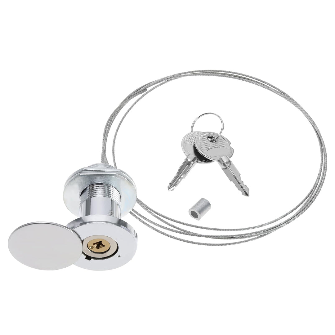 Notfall Garagentorschloss mit Stahldraht Und 2 Schlüsseln für Rolltore Und Garagentore Schloss Ersat