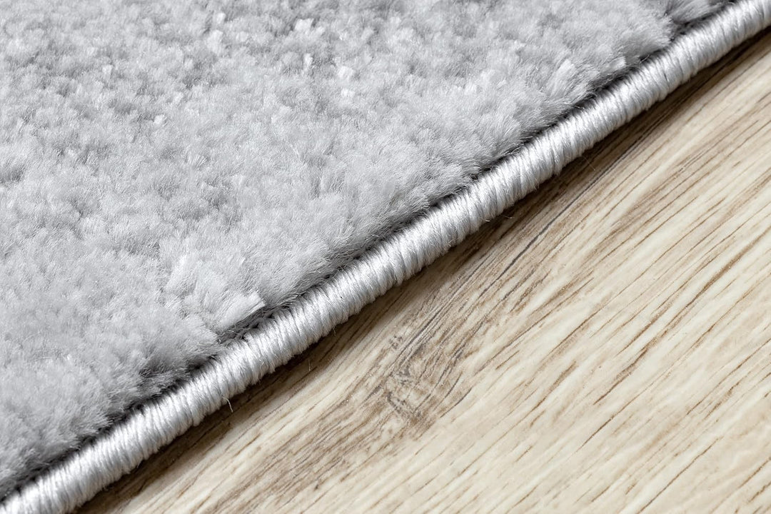 rugsx Modernen Preiswert Läufer MEFE, Läufer Strukturell - Zwei Ebenen aus Vlies Grau 60x100 cm MEFE
