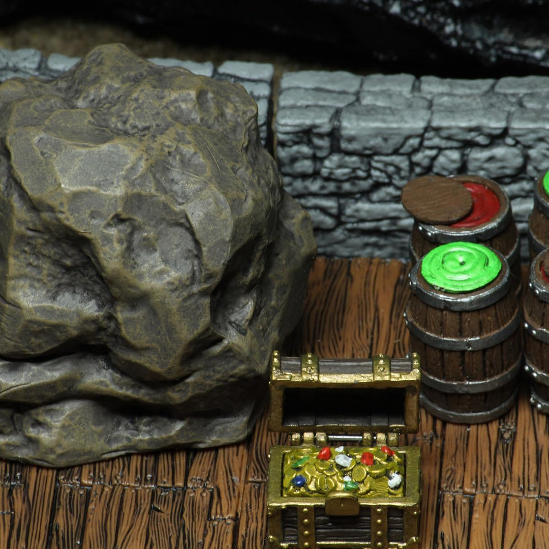 WizKids WZK16505 Warlock Dungeon Tiles: Dungeon Dressings WarLock Tiles: Dungeon Dressings, WarLock
