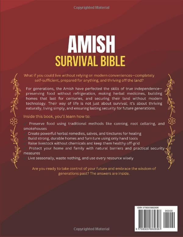 Amish Survival Bible: 2500 Days of Food Preservation, Cooking Methods, Handcrafted Skills and Natura