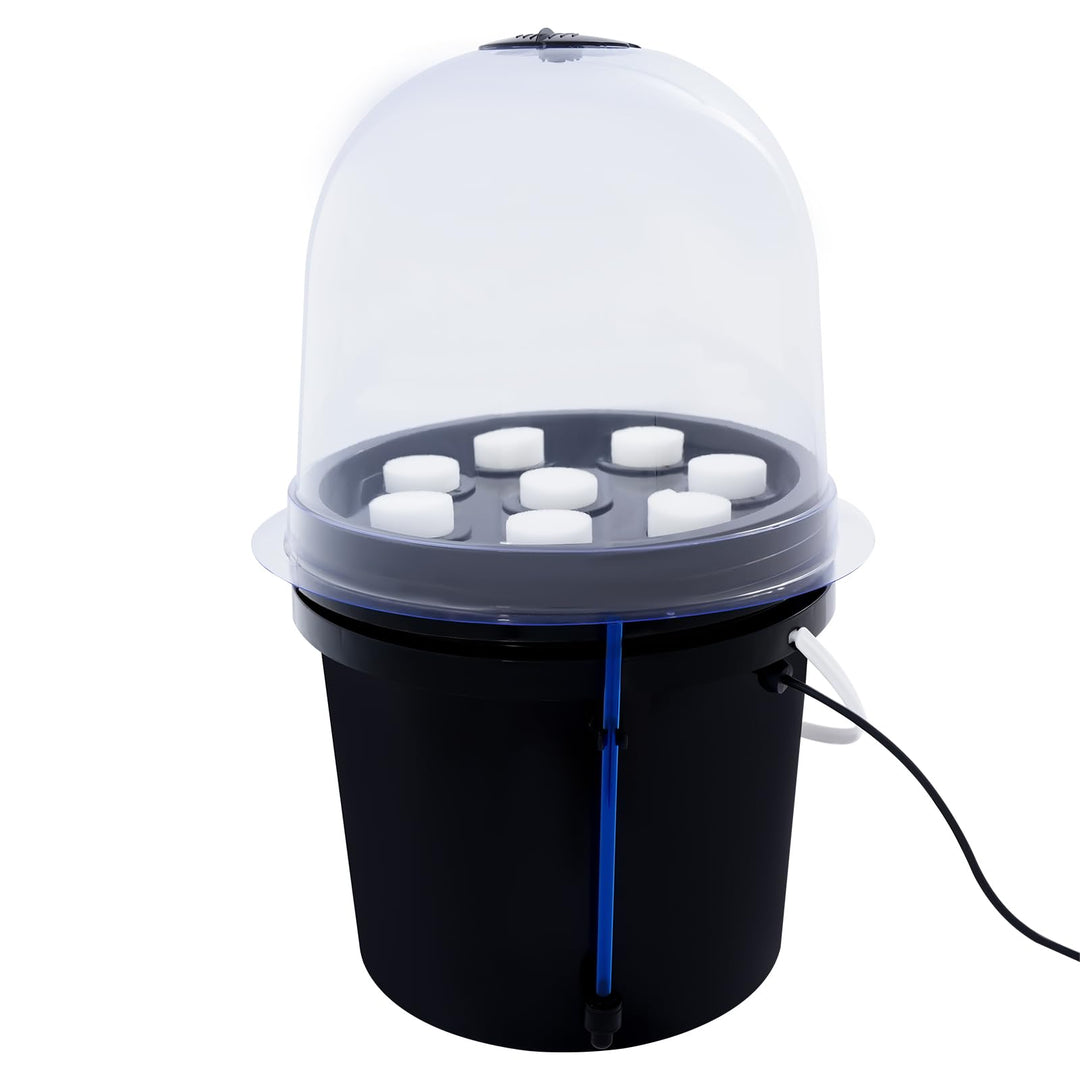 Hydroponisches Anzuchtset für Indoor-Gartenarbeit, 8 Löchern Keimungsbehälter Kunststoff Anzuchttöpf