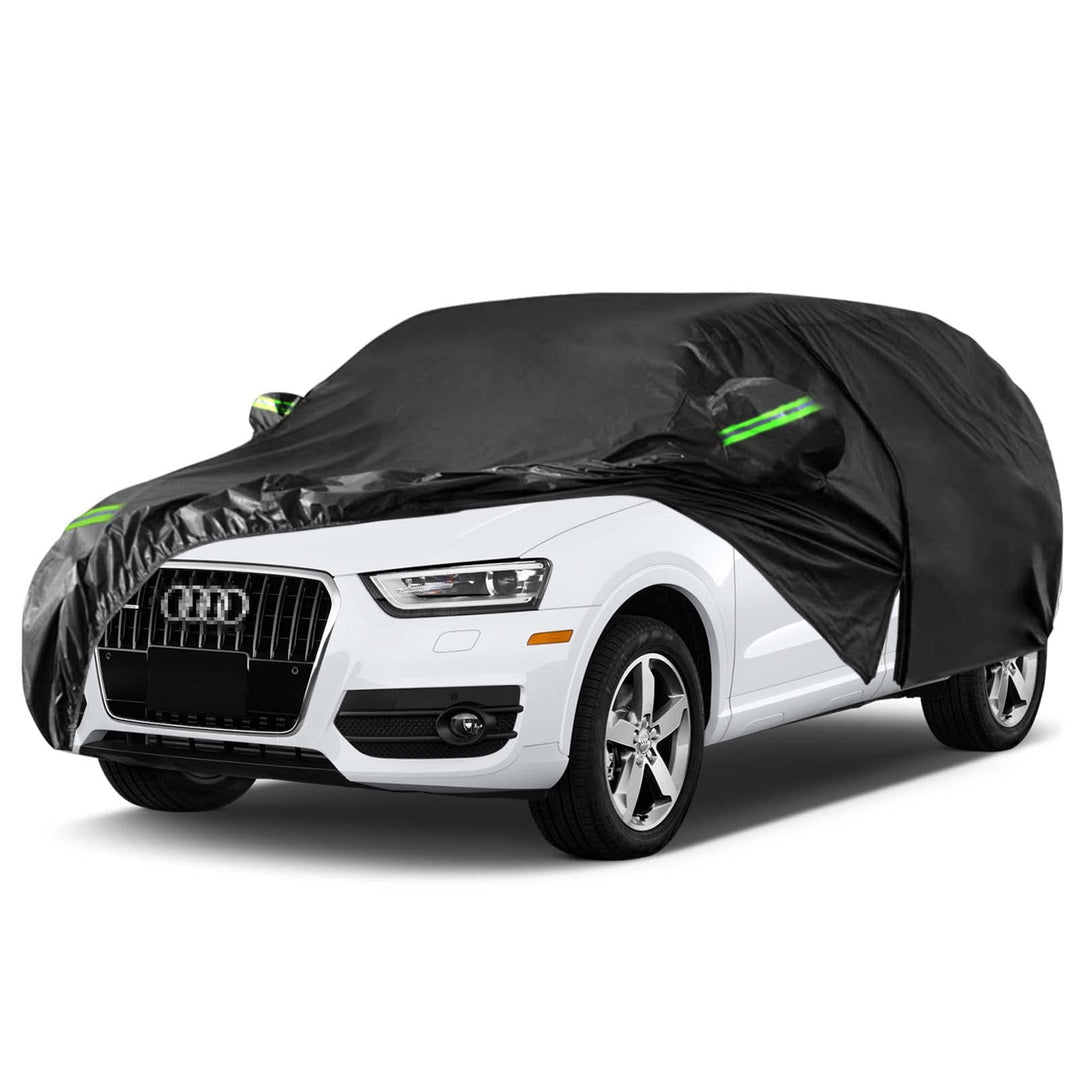 wasserdichte Autoabdeckung, Ersatz für Audi Q3 2012–2025, 6 Schichten, Allwetter-Vollgarage mit Reis