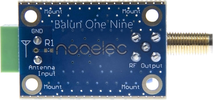 Balun One Nine v2 Barebones - Kleine, Kostengünstige 9:1 (1:9) HF-Antenne Balun und Unun mit Antenne