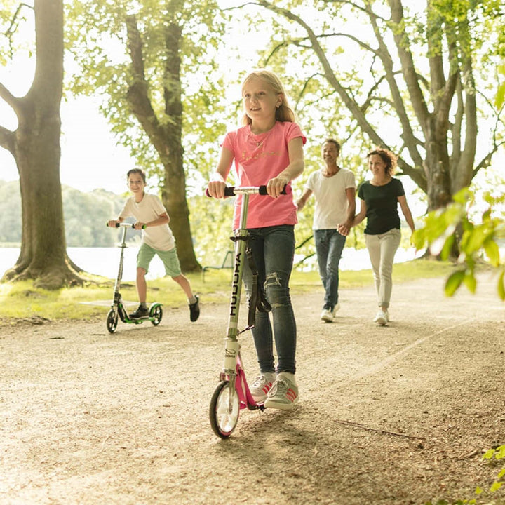 HUDORA BigWheel 205 Scooter inkl. Kabelschloss - Klappbar & Höhenverstellbar - Mit Tragegurt - Tretr