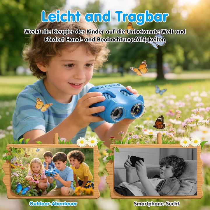 2-in-1 Digitales Mikroskop für Kinder und Teleskop, Tragbares Taschenmikroskop mit 32GB Speicherkart